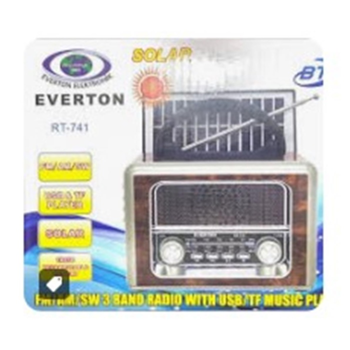 Everton Rt-741 Bluetooth -Fm-Am-Sw-Usb-Tf Card-Aux Nostaljik Radyo