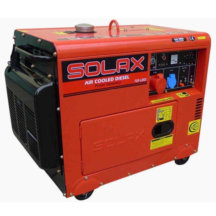 Solax 7GF-LDE3 Marşlı Kabinli Trifaze Dizel Jenerator