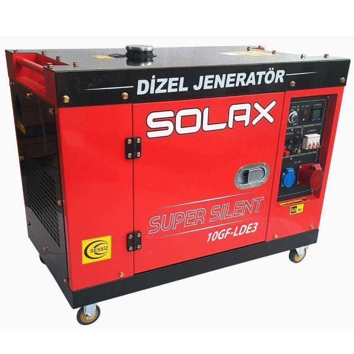 Solax 10GF-LDE-3 Marşlı Kabinli Trifaze Dizel Jenerator