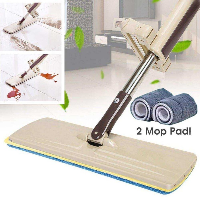 Magic Mop M601 Mikrofiber Çift Taraflı 360 Derece Dönerli Düz Paspas 1 Pedli