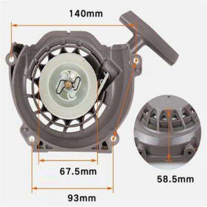 Motorlu Tırpan Starter Kapak Komple 63 cc