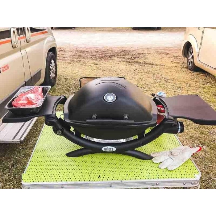 Weber Q 1200 Gazlı Mangal Siyah