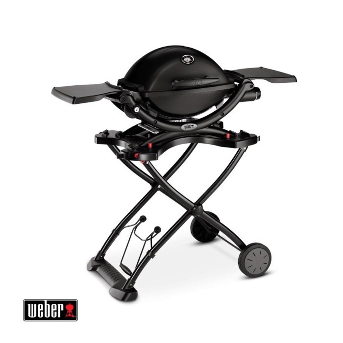 Weber Q 1200 Gazlı Portatif Ayaklı Mangal Siyah