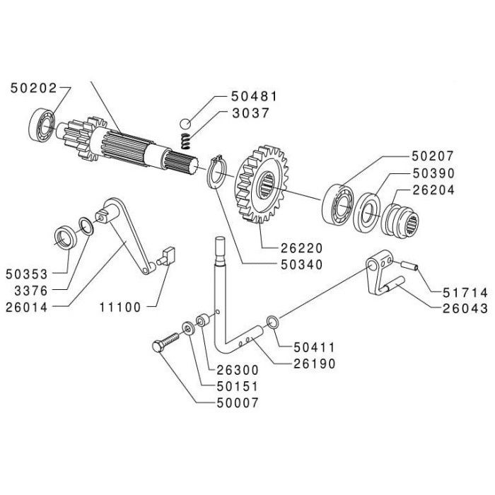 Grillo G85D / GF3 Kuyruk Dişlisi