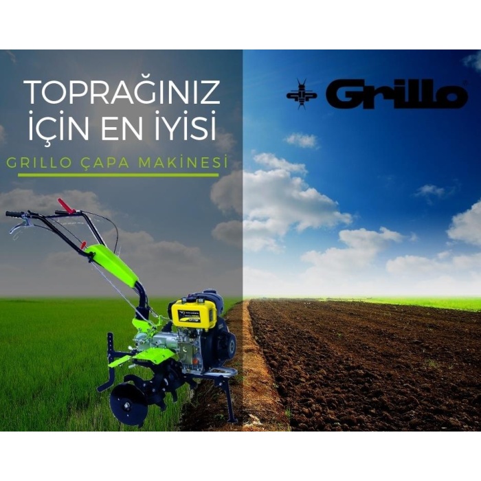 Grillo 11500 Dizel Çapa Makinası 3+1