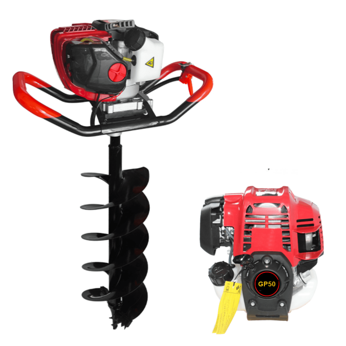 Gardenpro GX50 Toprak Burgu Makinası 4 Zamanlı Motor 150 mm