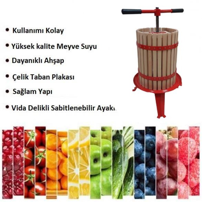 Fenglin FP 18 Ahşap Meyve Sıkma Presi 18 Lt