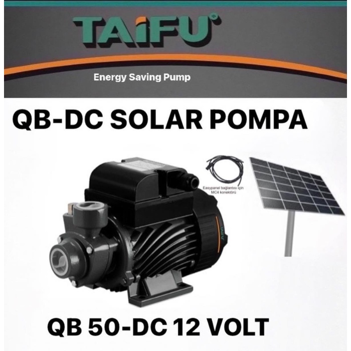 Taifu QB50-DC 12 Volt Solar Su Pompası Güneş Enerjili