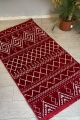 Üsküp Bordo-Ekru Dokuma Kilim