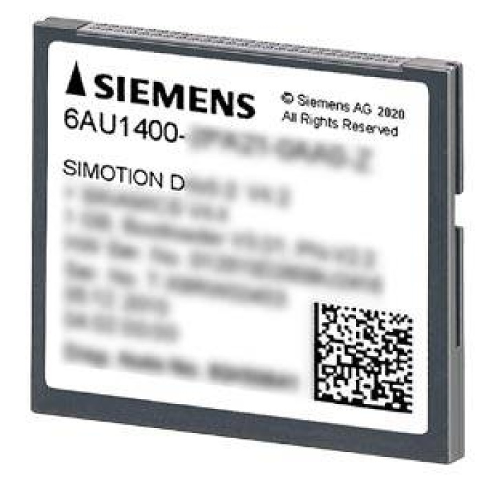 6AU1400-1QA20-0AA0 2 GB Compact Flash Card D410-2, drive software V5.x and SIMOTION kernel for SIMOTION D410-2, current software version, note: no