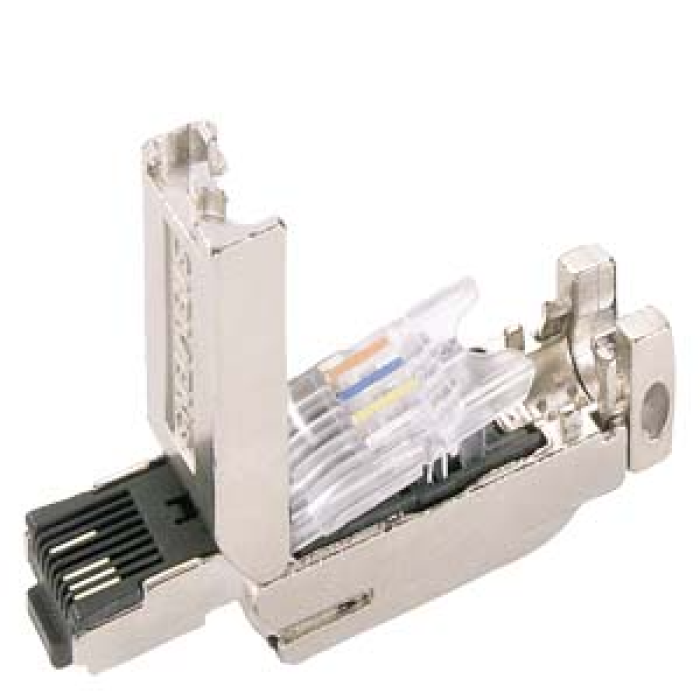 IE FC RJ45 Endüstriyel ethernet RJ45 konektör, 2 x 2, 180 derece, 50 Adet