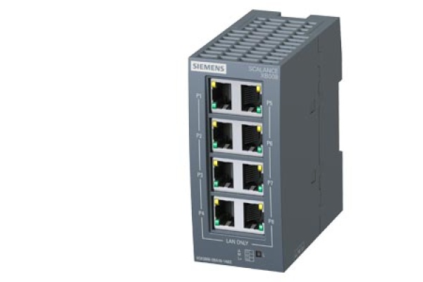 6GK5008-0BA10-1AB2 SCALANCE XB008 8xRJ45 ETHERNET SWITCH