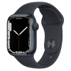 Apple Watch Seri 7 Gps, 41MM Siyah Alüminyum Kasa ve Siyah Spor Kordon