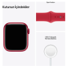 Apple Watch Seri 7 Gps, 41MM Kırmızı Alüminyum Kasa ve Kırmızı Spor Kordon