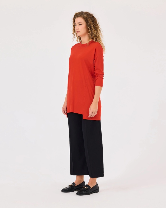 YENİ SEÇİL KADIN örme kumaş basic tunik 10002421211015