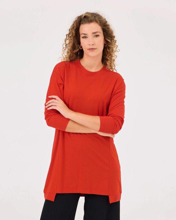 YENİ SEÇİL KADIN örme kumaş basic tunik 10002421211015