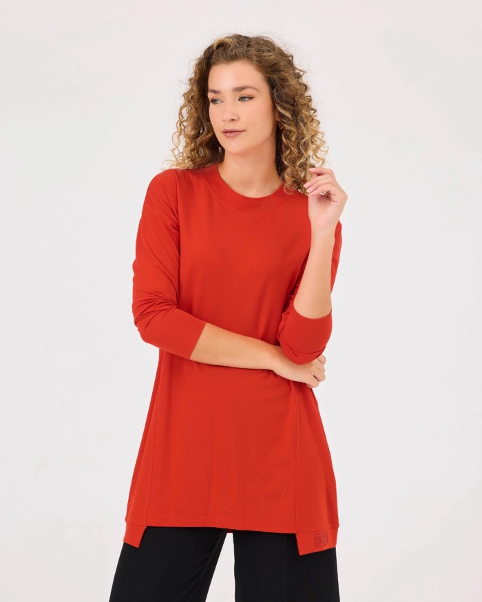 YENİ SEÇİL KADIN örme kumaş basic tunik 10002421211015