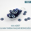 Dekoratif 16 mm Nazar Boncuğu 500 Adet