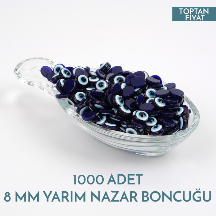 Dekoratif Nazar Boncuğu 8 MM 1000 Adet