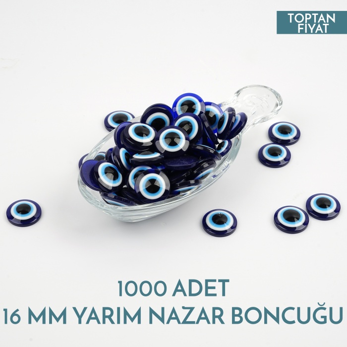 Dekoratif 16 mm Nazar Boncuğu 1000 Adet