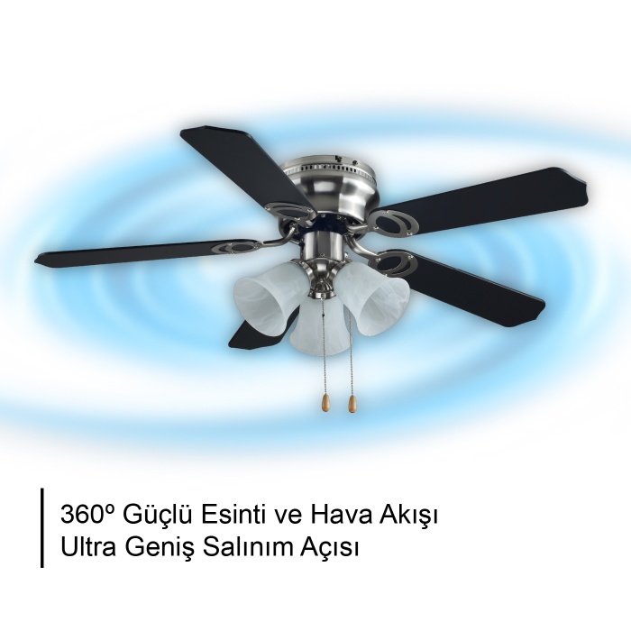 RBT425 BLK AVİZELİ TAVAN VANTİLATÖRÜ