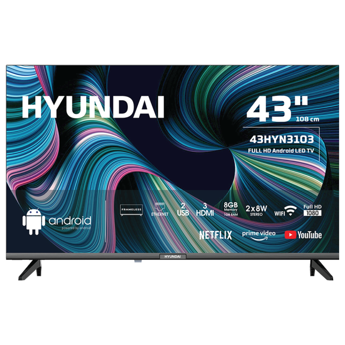 HYUNDAI 43HYN3103 43 FULL HD ANDROID SMART UYDULU LED TV( 107 EKRAN )