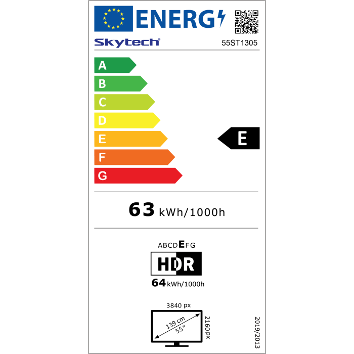 Skytech 55ST1305 55 140 Ekran 4K LED Google TV