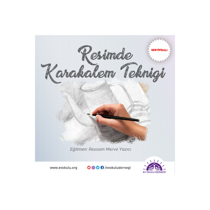 Resimde Karakalem Tekniği Eğitimi