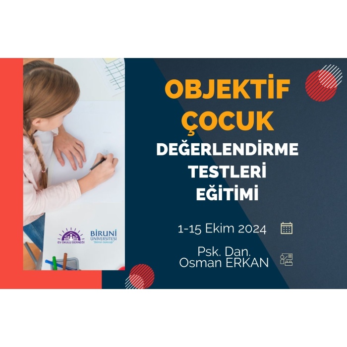 Objektif Çocuk Testi Eğitim Programı (Uygulayıcı Sertifikalı + Materyal Destekli/Kitabı)