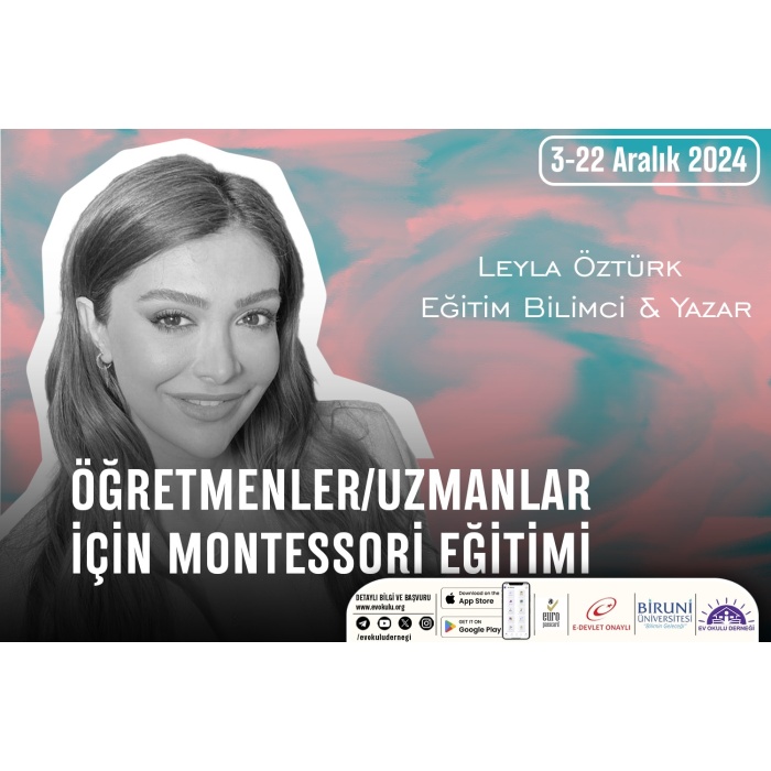 Öğretmenler/Uzmanlar için Montessori Eğitimi