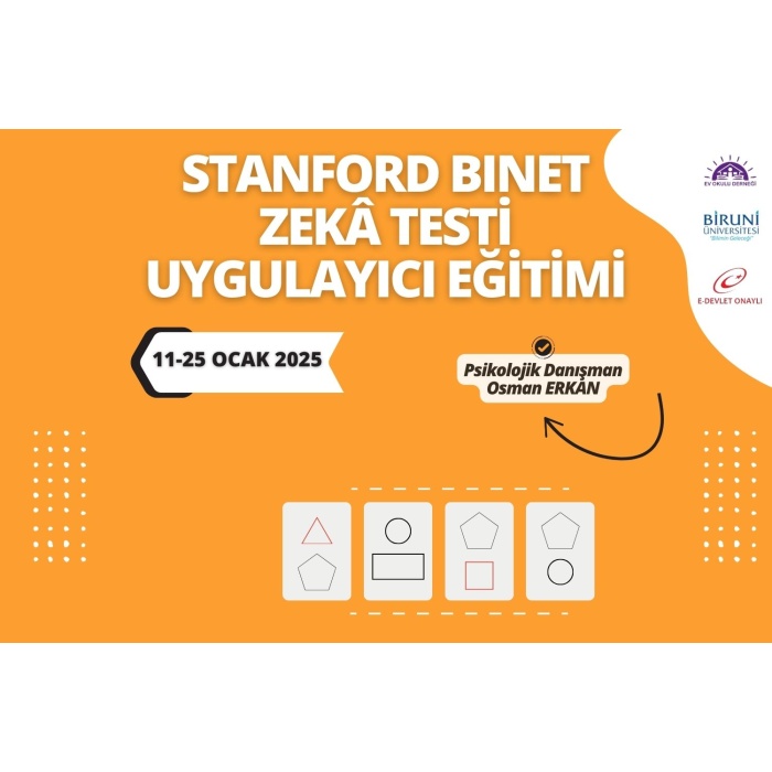 Stanford Binet Zekâ Testi Uygulayıcı Eğitimi