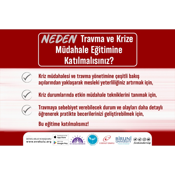 Travma ve Krize Müdahale Eğitimi