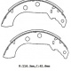 Peugeot 306- Sd/hb- 93/96; Arka Fren Pabucu (PALETSİZ)(114,3X41) (BRAMAX) 4241.55