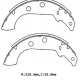 Peugeot 306- Sd/hb- 97/00; Arka Fren Pabucu (PALETSİZ)(114,3X41) (BRAMAX) 4241.55