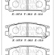 Impreza- 93/96; Arka Fren Balatası (disk) (107,8x36,5x15) (daıwa)-26296-aa08 Uyumlu