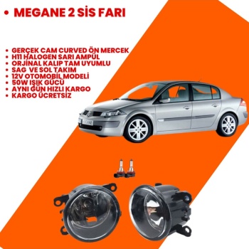 Renault Megane 2 2002-2006 Sis Farı Set Ampüllü (sağ-sol) 8200074008