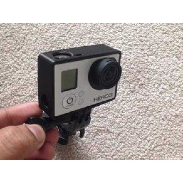 KISS GoPro hero3 + siyah baskı Çerçeve aksesuar tutucu vida hariç