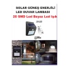 Solar Güneş Enerjili Bahçe,Teras,Balkon,Dış Mekan Sensör 20 SMD LED Beyaz Işık Aydınlatma Fener