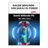 Kalem Şeklinde Şarj Edilebilir EL Feneri Güçlü Mıknatıslı Hem Ortam Aydınlatma Hem Fener Kamp Lamba