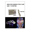 RGB ÇOK IŞIKLI  PİLLİ LED IŞIK 10M  EV, BAHÇE, OFİS , ÇEŞİTLİ EŞYA SÜSLEME LED ŞERİT IŞIK LED
