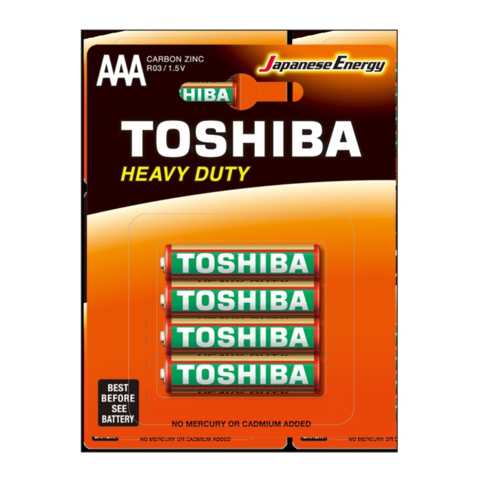 Toshıba Super Heavy Duty Manganez  AAA İnce Pil 4lü