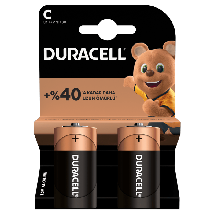 Duracell C Orta Pil 2li