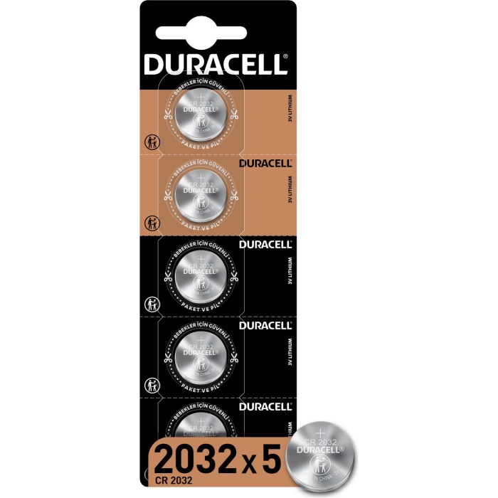 Duracell CR2032 Lıthıum 3V Pil 5li