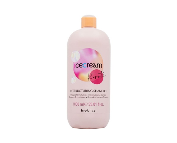 Inebrya Ice Cream Keratin Yeniden Yapılandırıcı Saç Şampuanı 1000ml