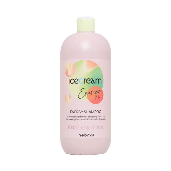 Energizing shampoo. INEBRYA шампунь Ice Cream Energy против выпадения волос.