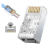 Pm-25748 Cat6 Metal Ez Plug Yeni Nesil 8P/8C Açık Uçlu Soket 100Lük Paket