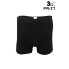 Erkek Elastan Boxer 3 Lü 114 Kod/renk: Siyah