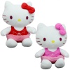 Peluş Hello Kitty Elbiseli Kurdeleli 36 Cm