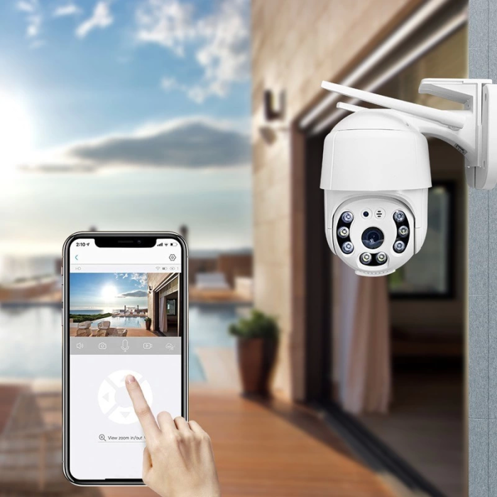 2.0 Mp Hd Lens  Iç Dış Mekan Suya Danıklı Ip Wifi Network Güvenlik Kamerası Wifi Kamera