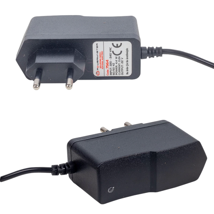 Pm-7564 22 Volt - 0.2 Amper 5.5*2.5 Mm Uçlu Şarjlı Süpürge Adaptörü